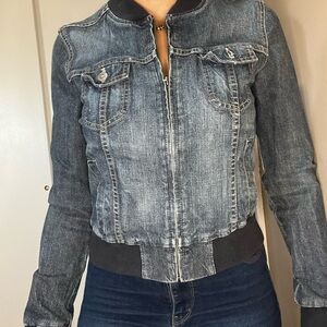 Halogen Dark Wash Jean Jacket